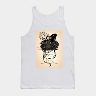 Steampunk Girl Tank Top